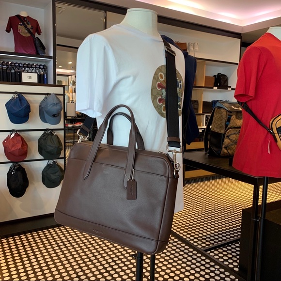 Coach Men's Hamilton Briefcase Messenger Tote - Picture 4 of 8